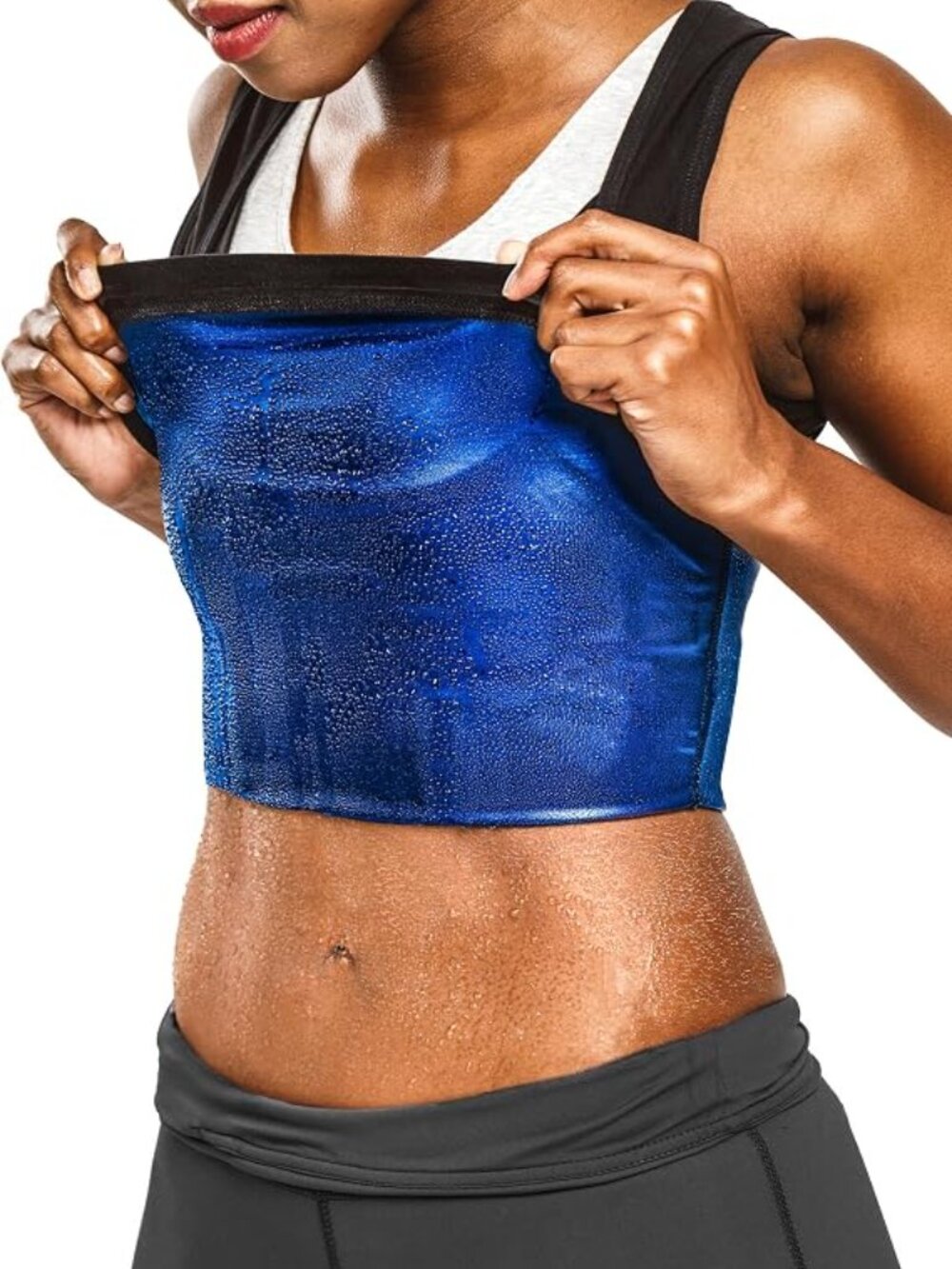 Sweat Shaper Premium Sauna Tank Top For Women, Slimming Sauna Shirt For Women